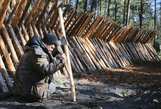 Строительство поселения викингов в национальном парке Куршская коса