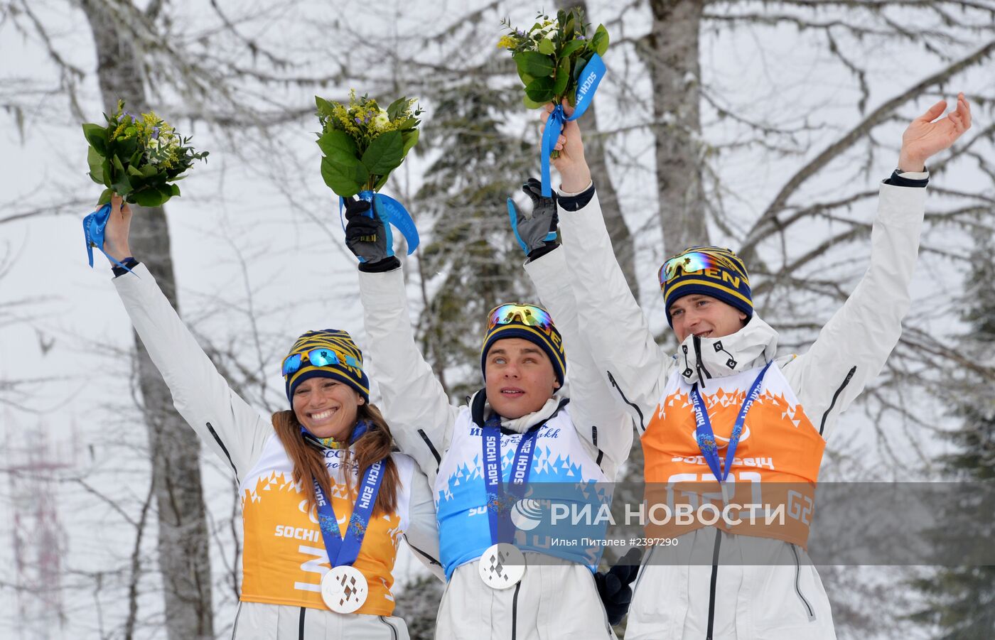 Паралимпиада 2014. Лыжные гонки. Смешанная эстафета