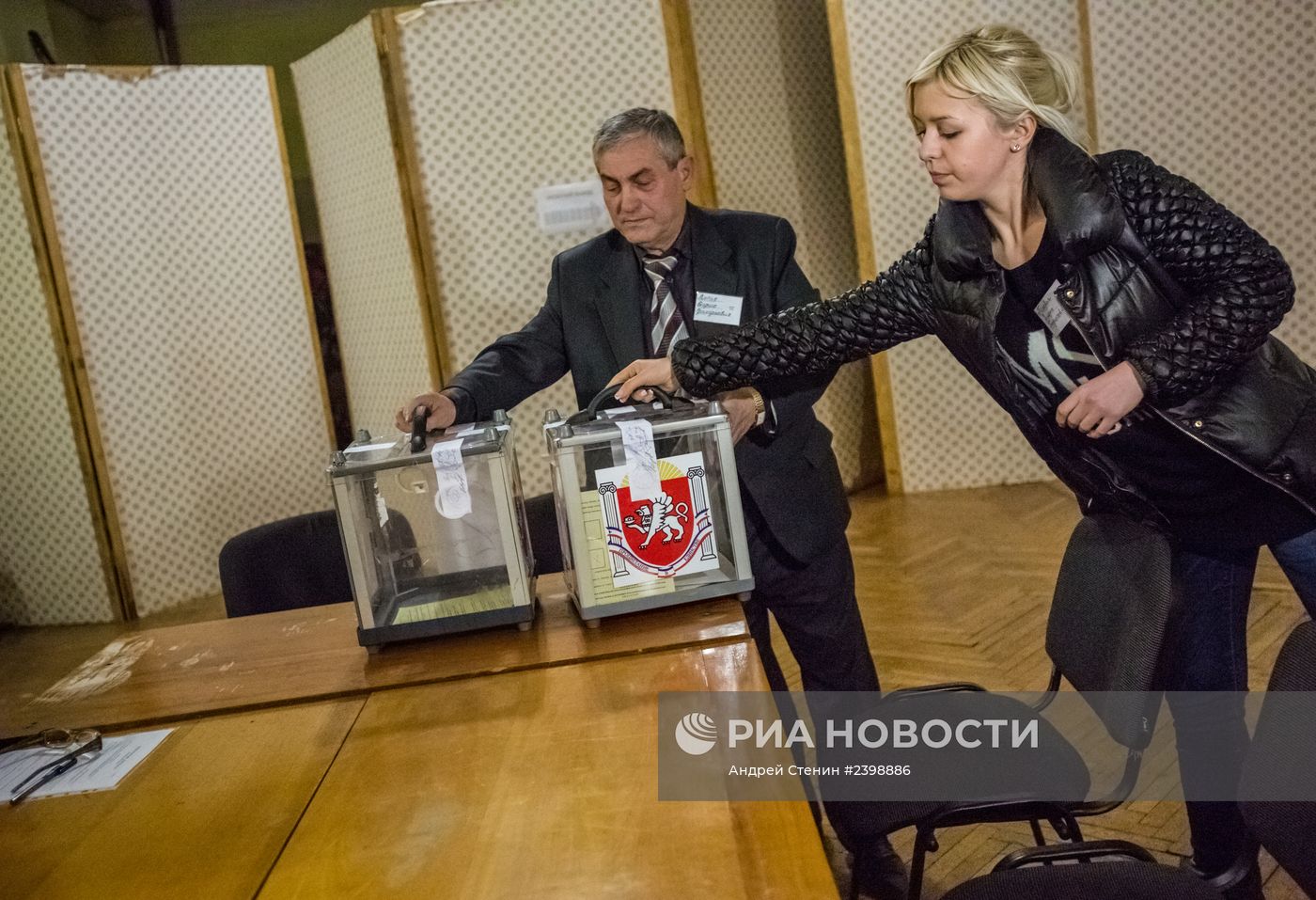 Подсчет голосов по итогам референдума о статусе Крыма