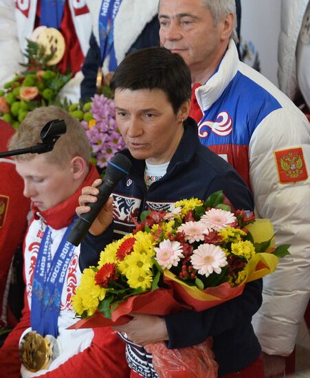 Встреча медалистов Паралимпийских игр в Москве