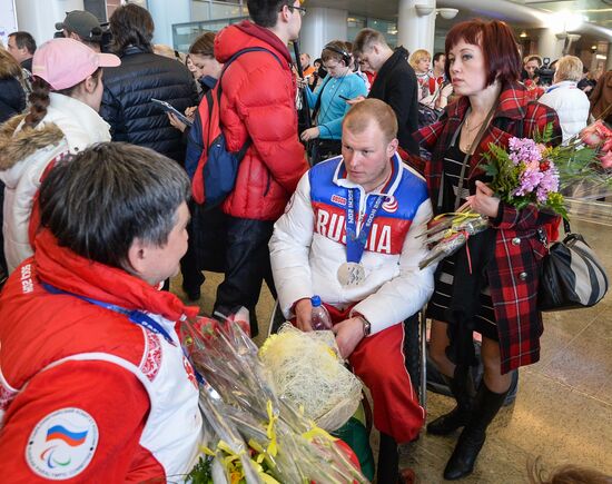 Встреча медалистов Паралимпийских игр в Москве