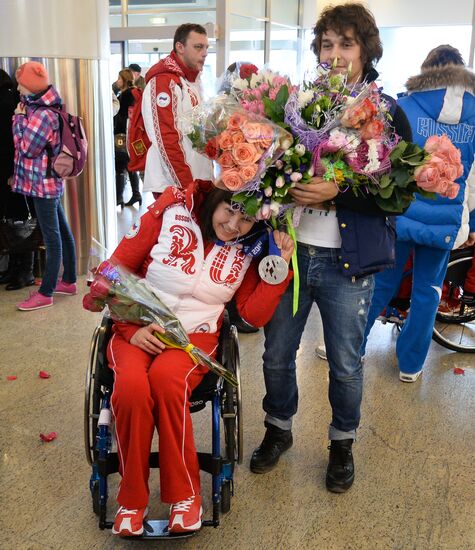 Встреча медалистов Паралимпийских игр в Москве