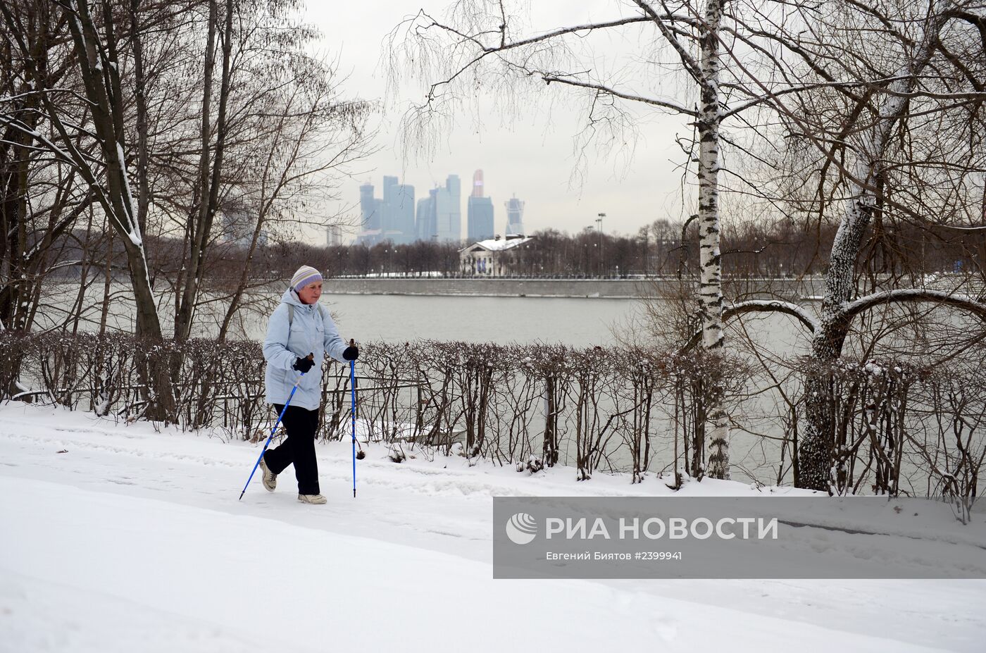 Снегопад в Москве