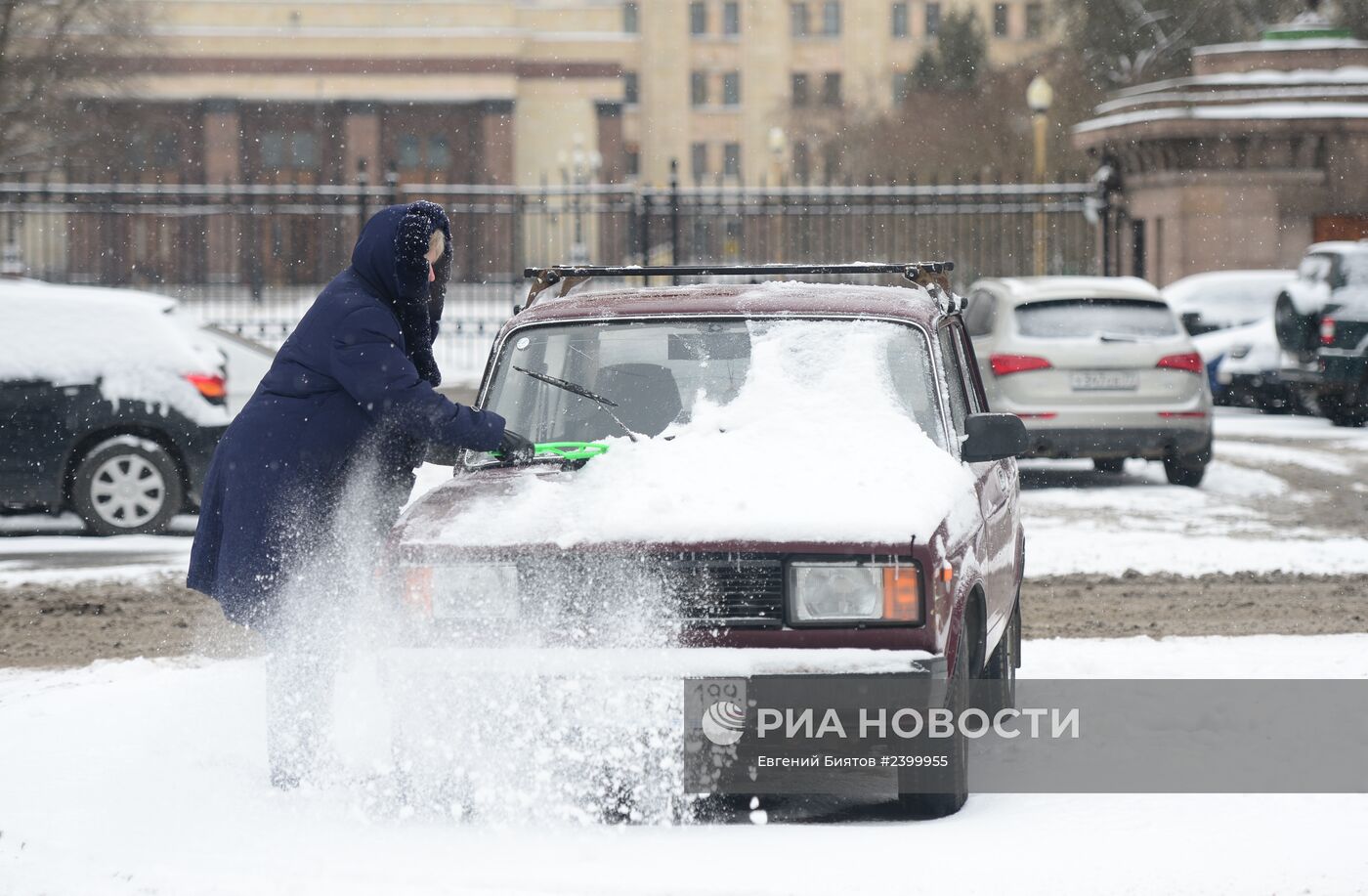 Снегопад в Москве