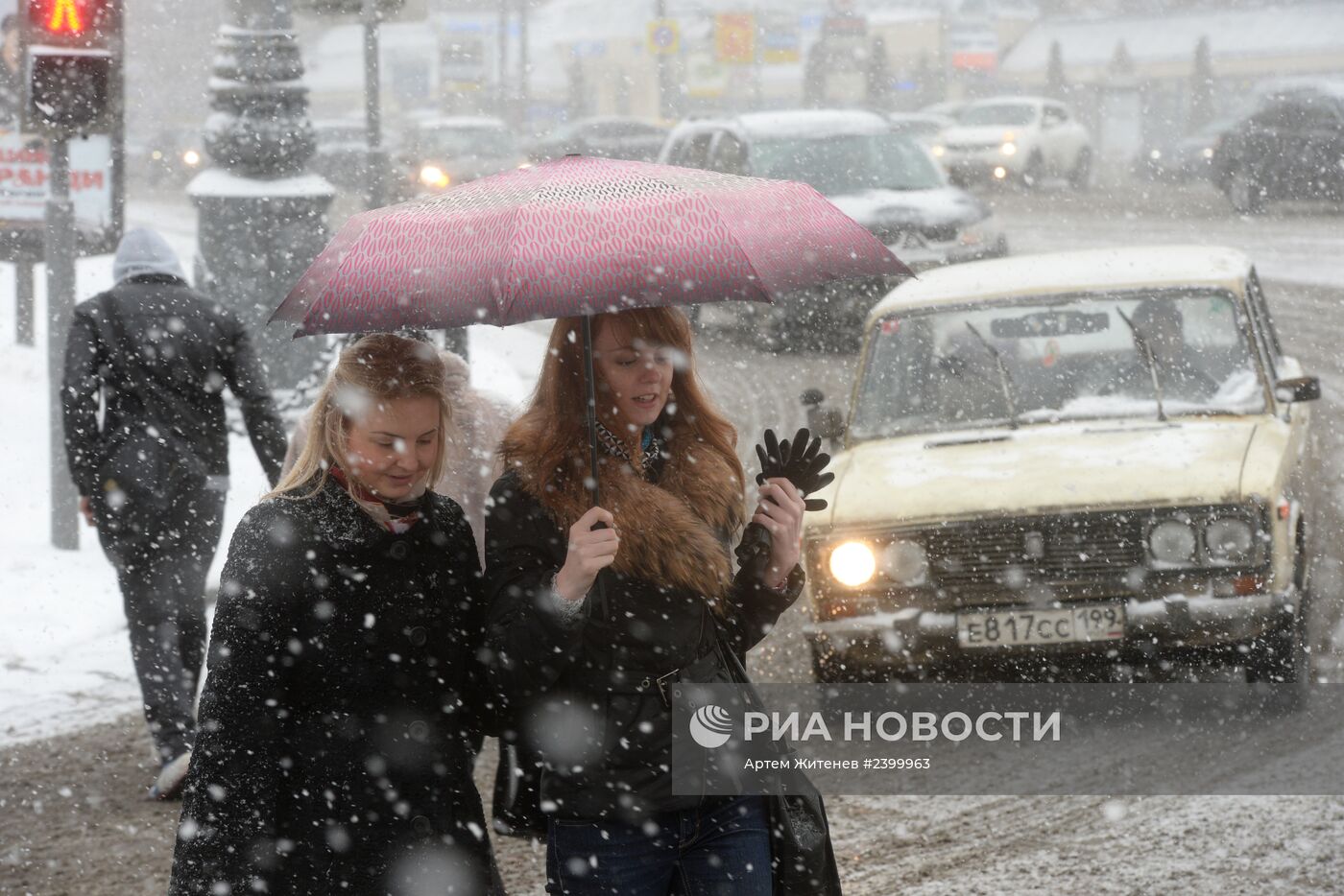 Снегопад в Москве