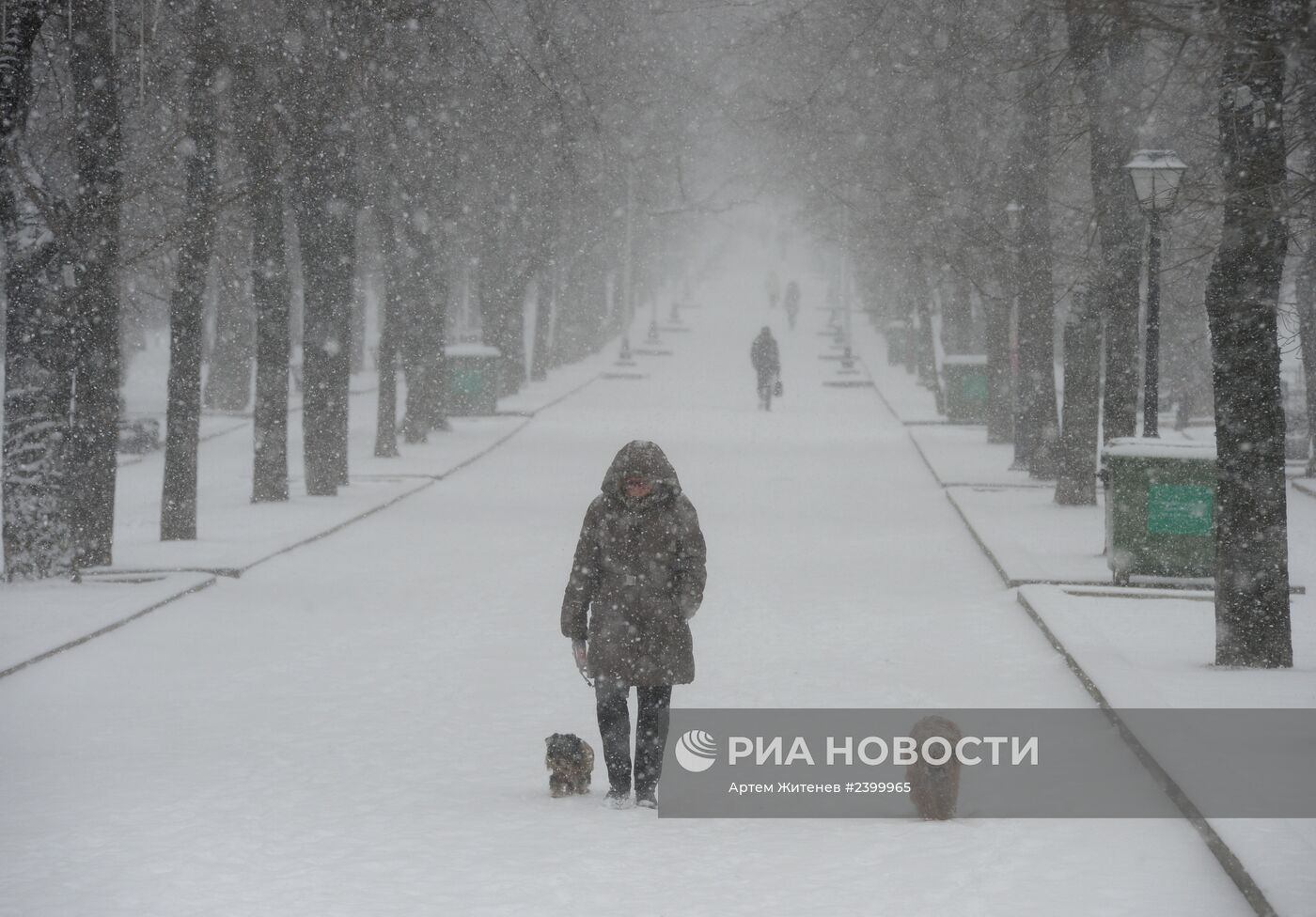 Снегопад в Москве