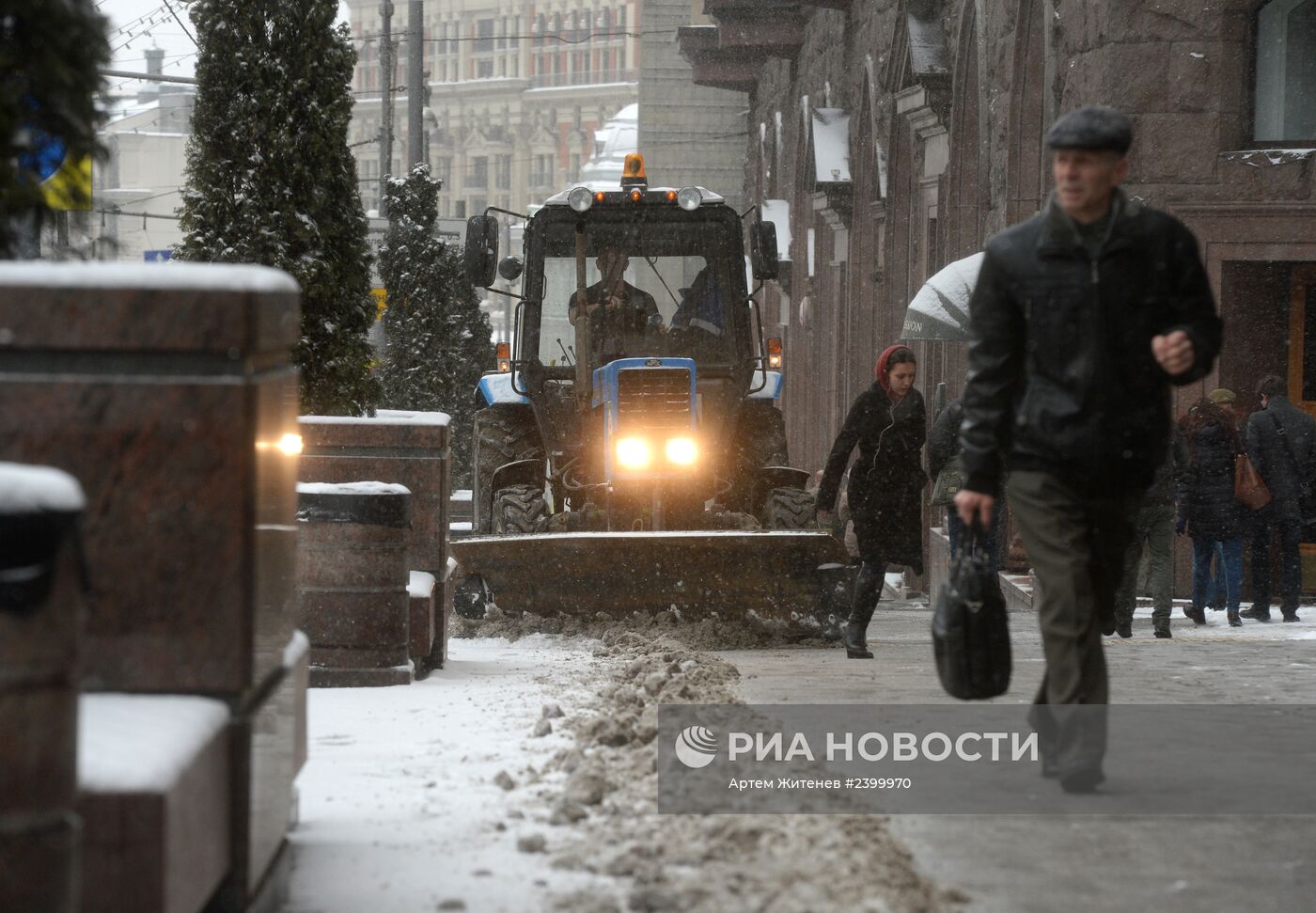 Снегопад в Москве