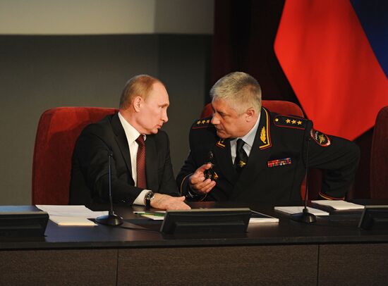 В.Путин на коллегии МВД РФ
