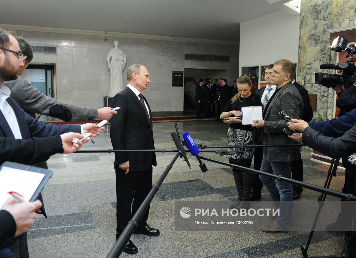 В.Путин на коллегии МВД РФ