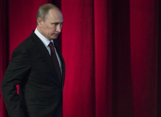 В.Путин на коллегии МВД РФ