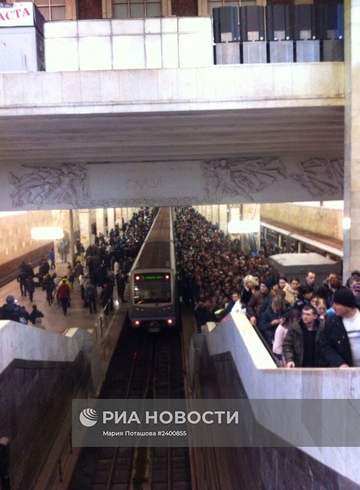 Подтопление четырех станций на Арбатско-Покровской линии московского метрополитена