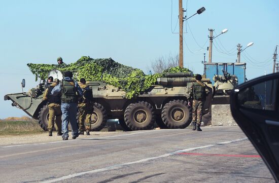 Ситуация на границе между Крымом и Украиной