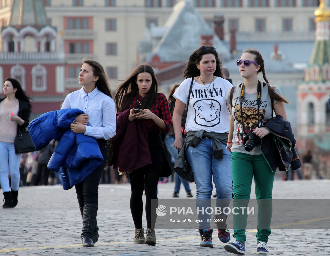 Теплая погода в Москве