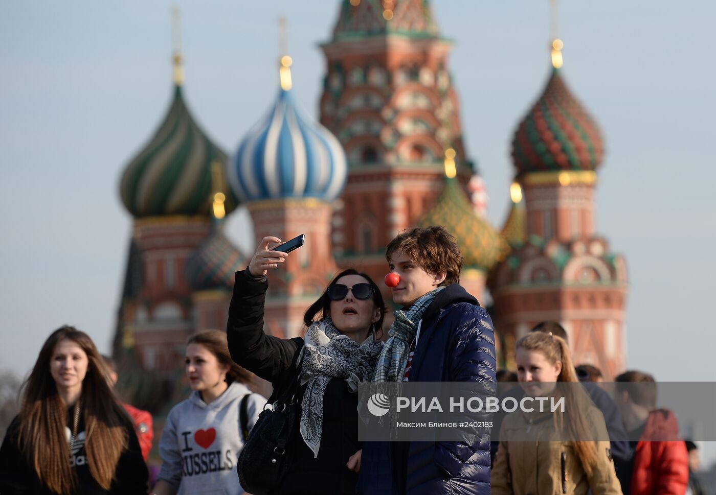 Теплая погода в Москве