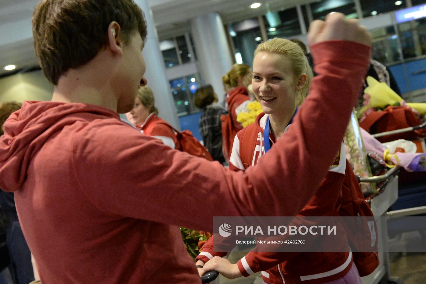 Прилет женской сборной России по керлингу
