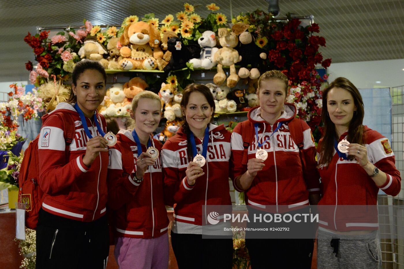 Прилет женской сборной России по керлингу