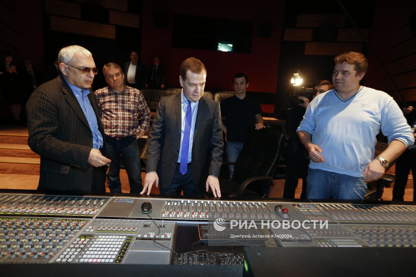 Посещение Д.Медведевым киноконцерна "Мосфильм"
