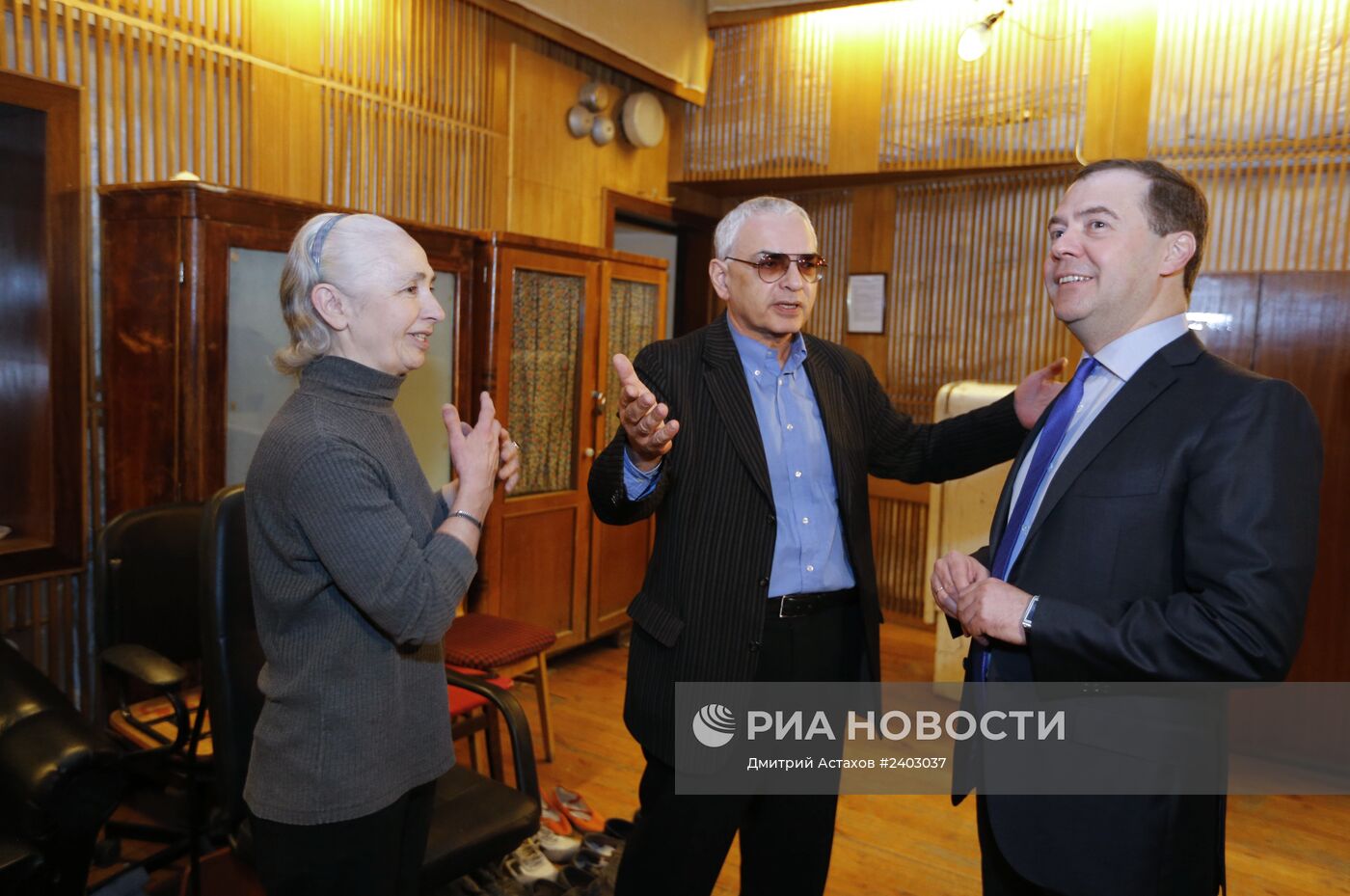 Посещение Д.Медведевым киноконцерна "Мосфильм"