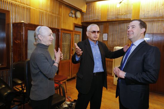 Посещение Д.Медведевым киноконцерна "Мосфильм"