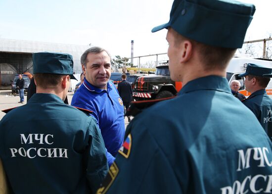 Глава МЧС России Владимир Пучков посетил Крым