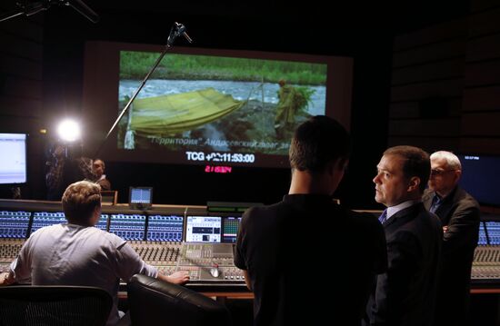 Посещение Д.Медведевым киноконцерна "Мосфильм"