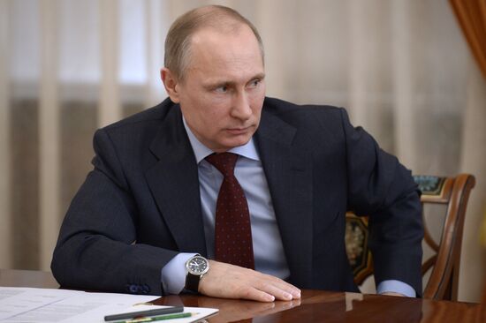 В.Путин провел встречу с членами Совета палаты Совета Федерации
