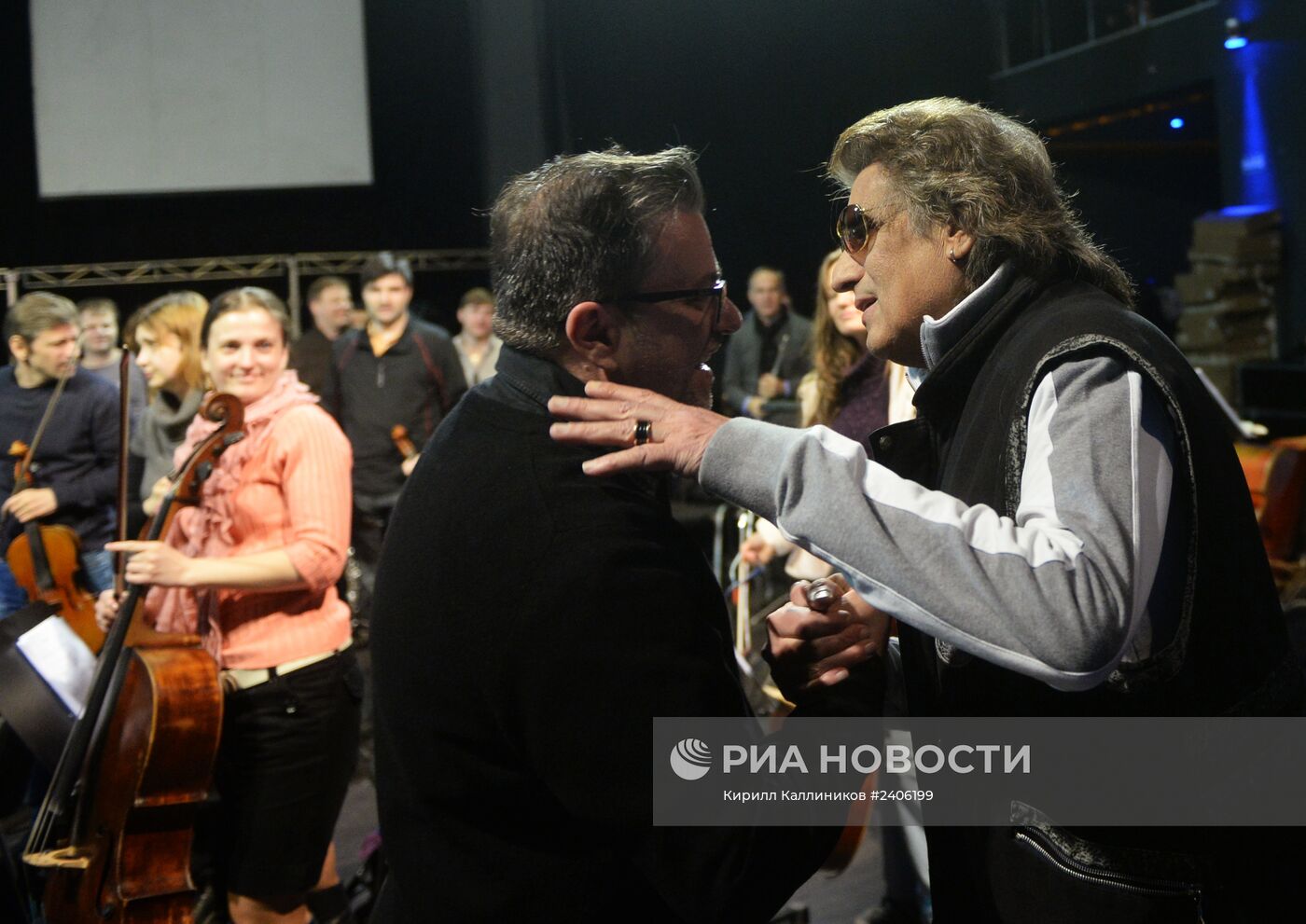 Репетиция юбилейного концерта Тото Кутуньо