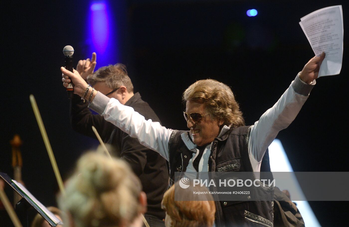 Репетиция юбилейного концерта Тото Кутуньо