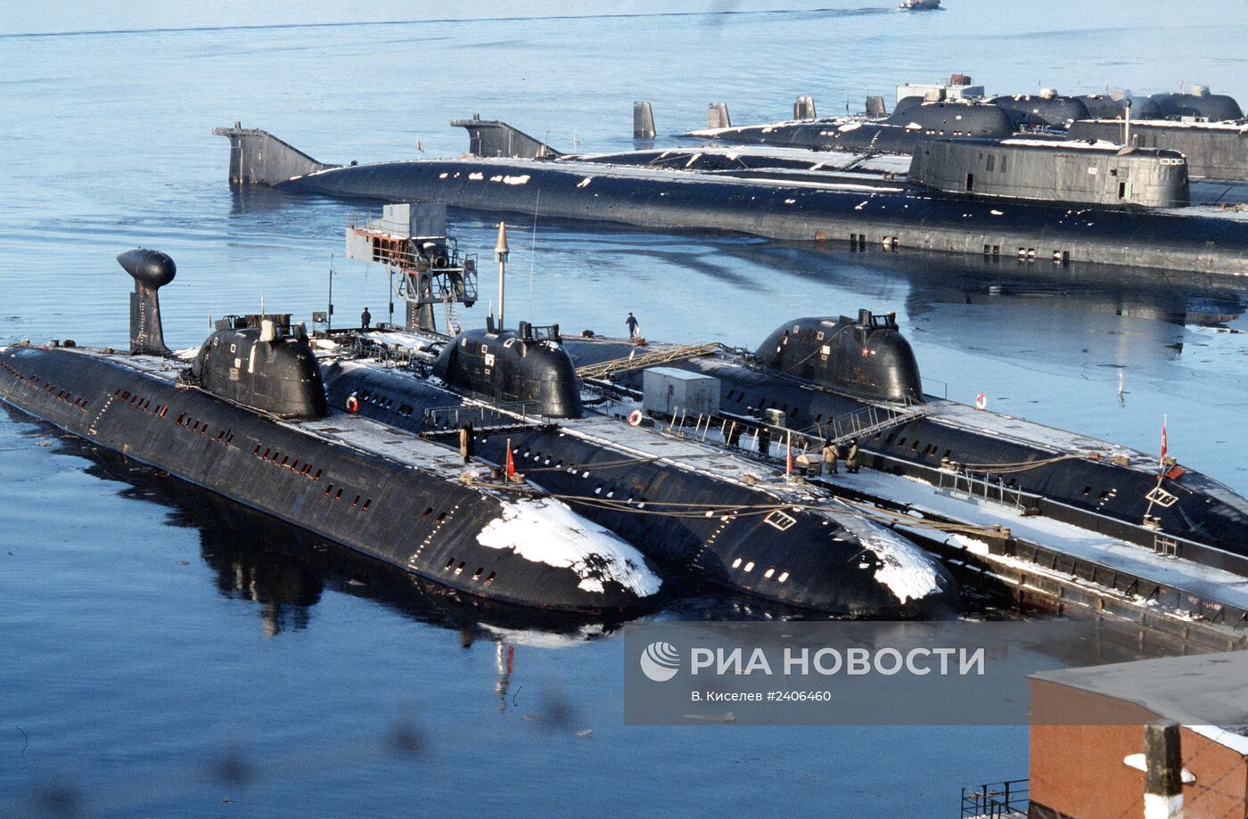 Северный флот. База атомных подводных лодок