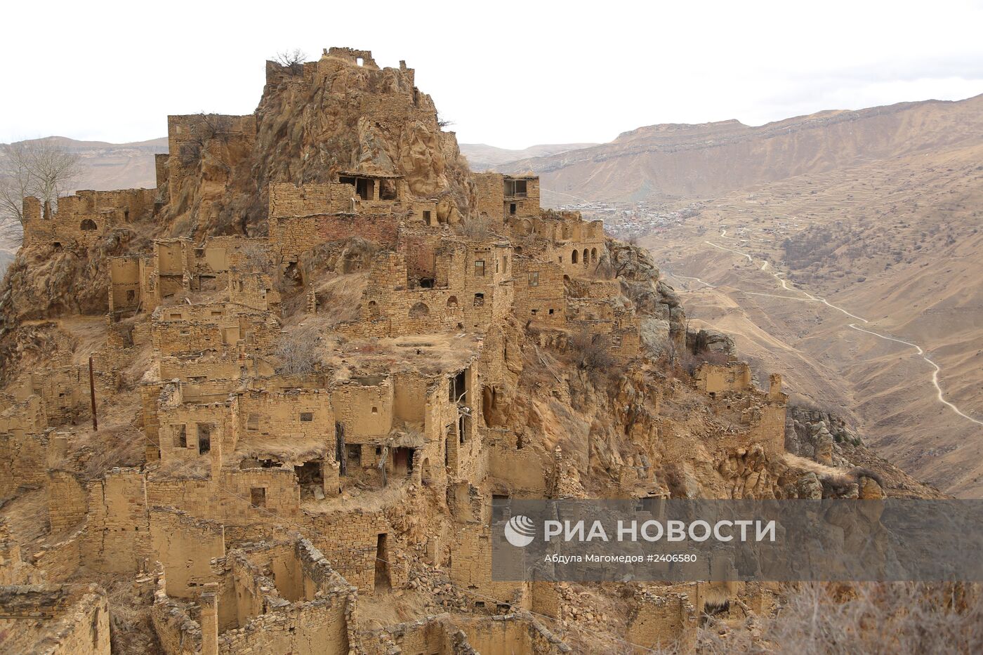 Заброшенное село Гамсутль в Дагестане