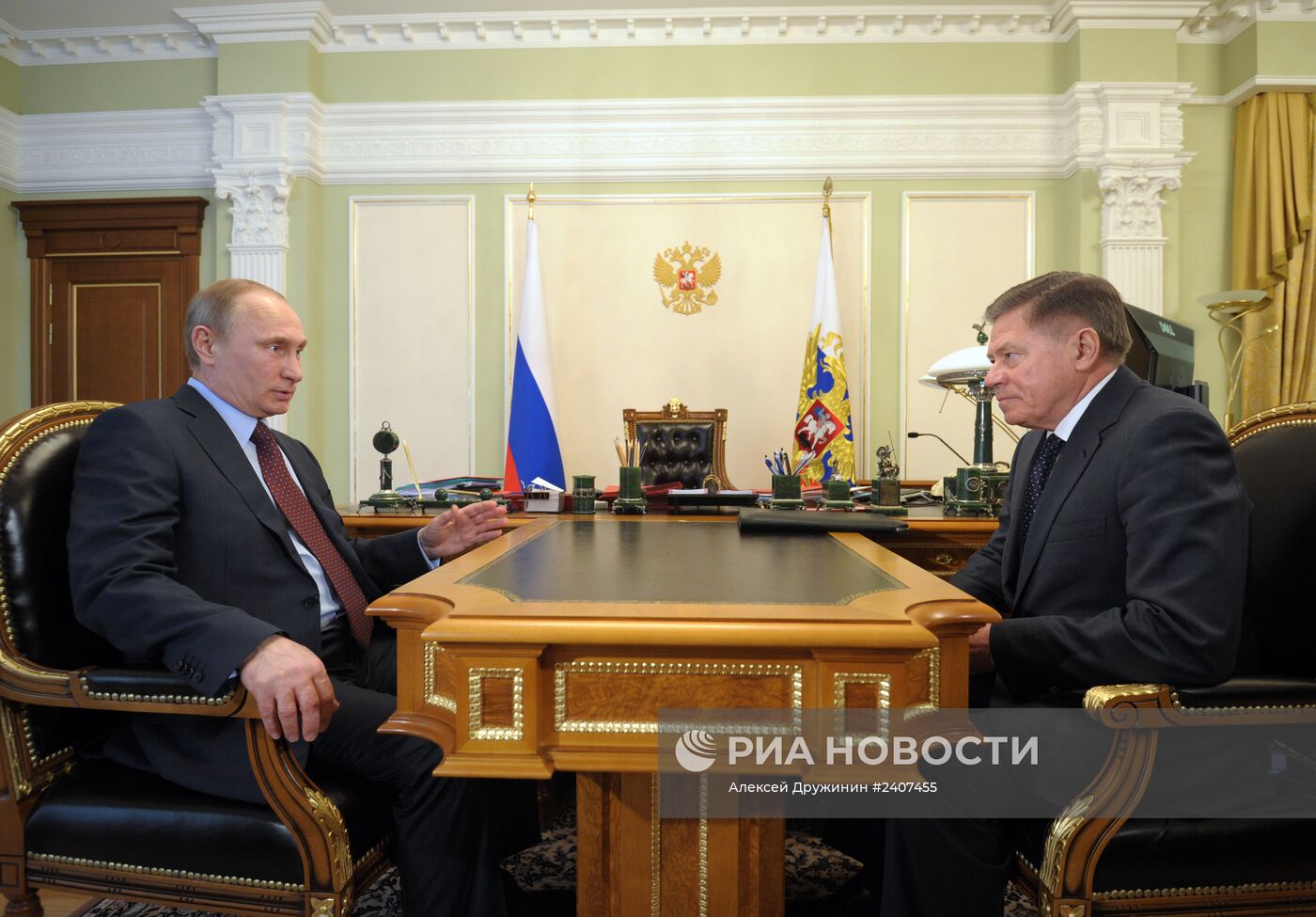 Встреча В.Путина с В.Лебедевым