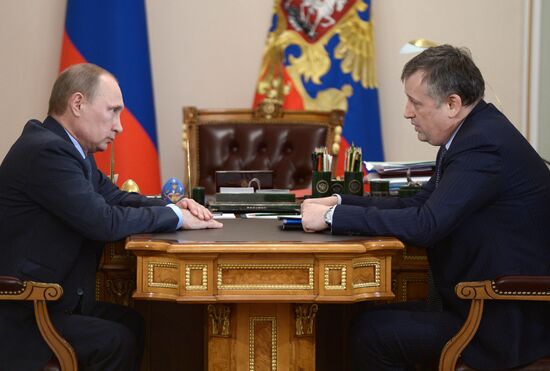 Встреча В.Путина с А.Дрозденко