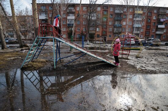 Весна в Новосибирске