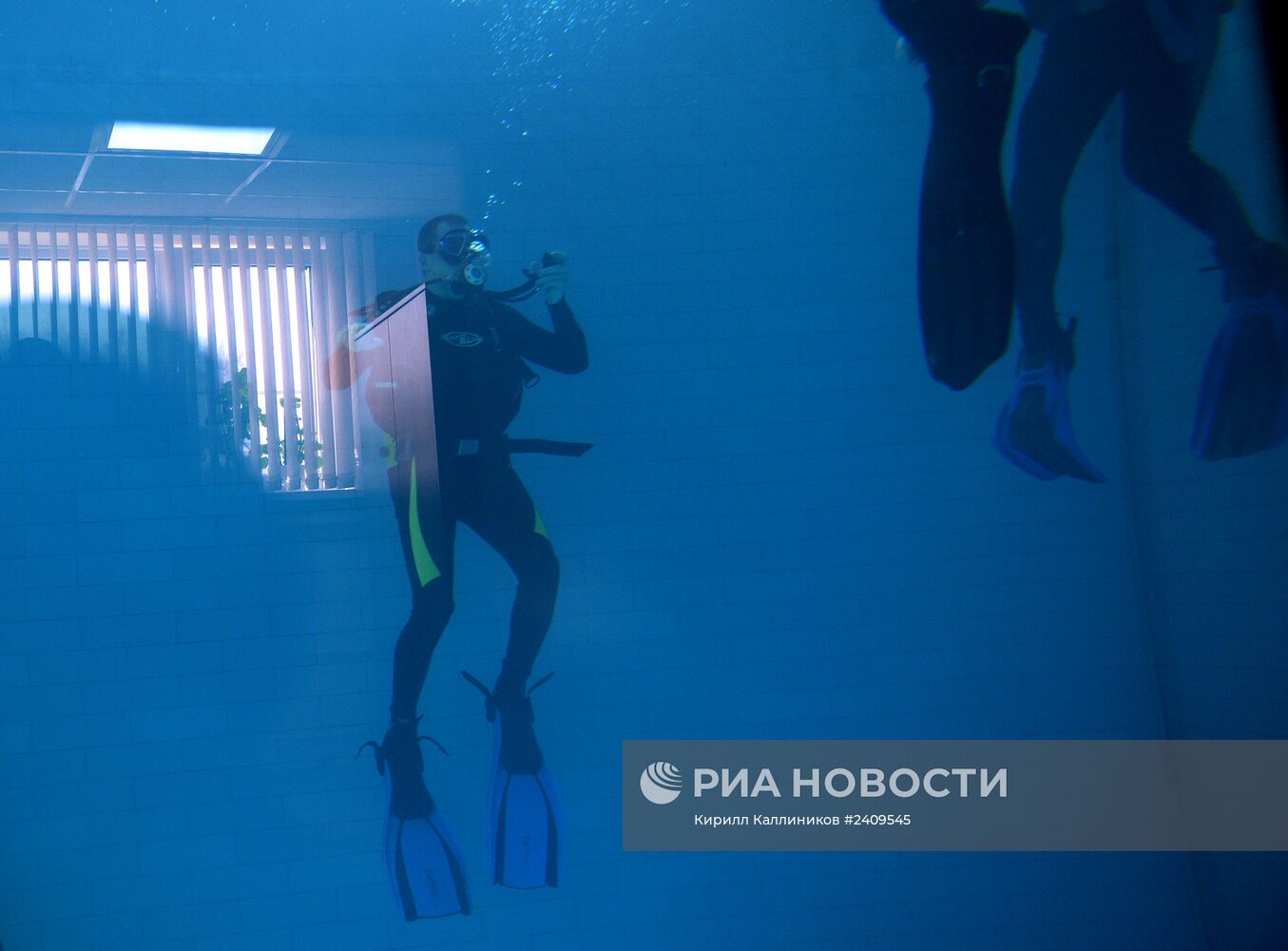 Показательные учения водолазов центра подготовки спасателей МЧС