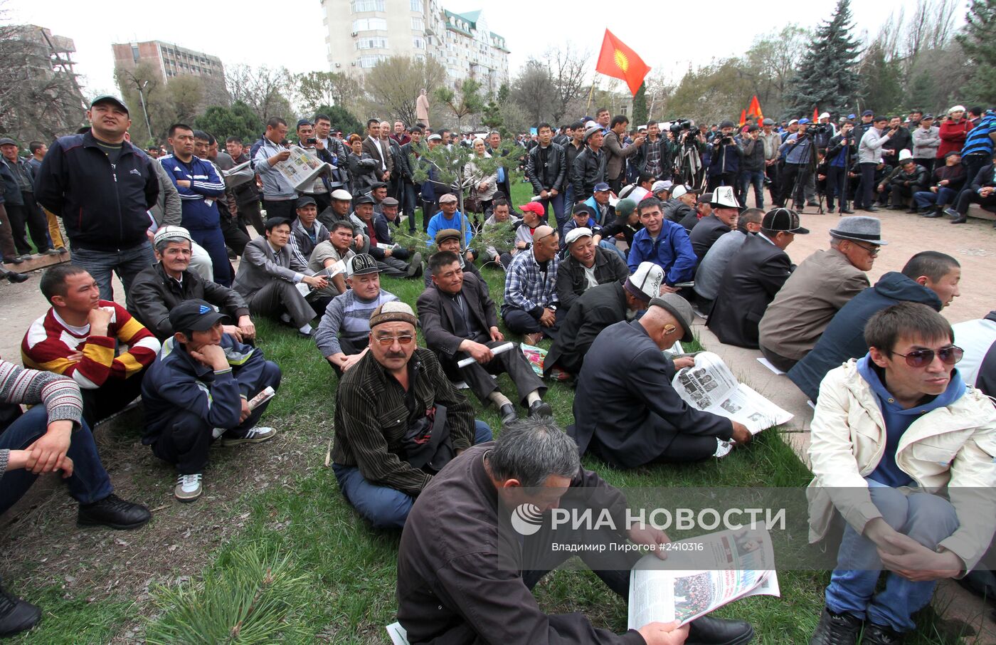 Митинг оппозиции в Бишкеке