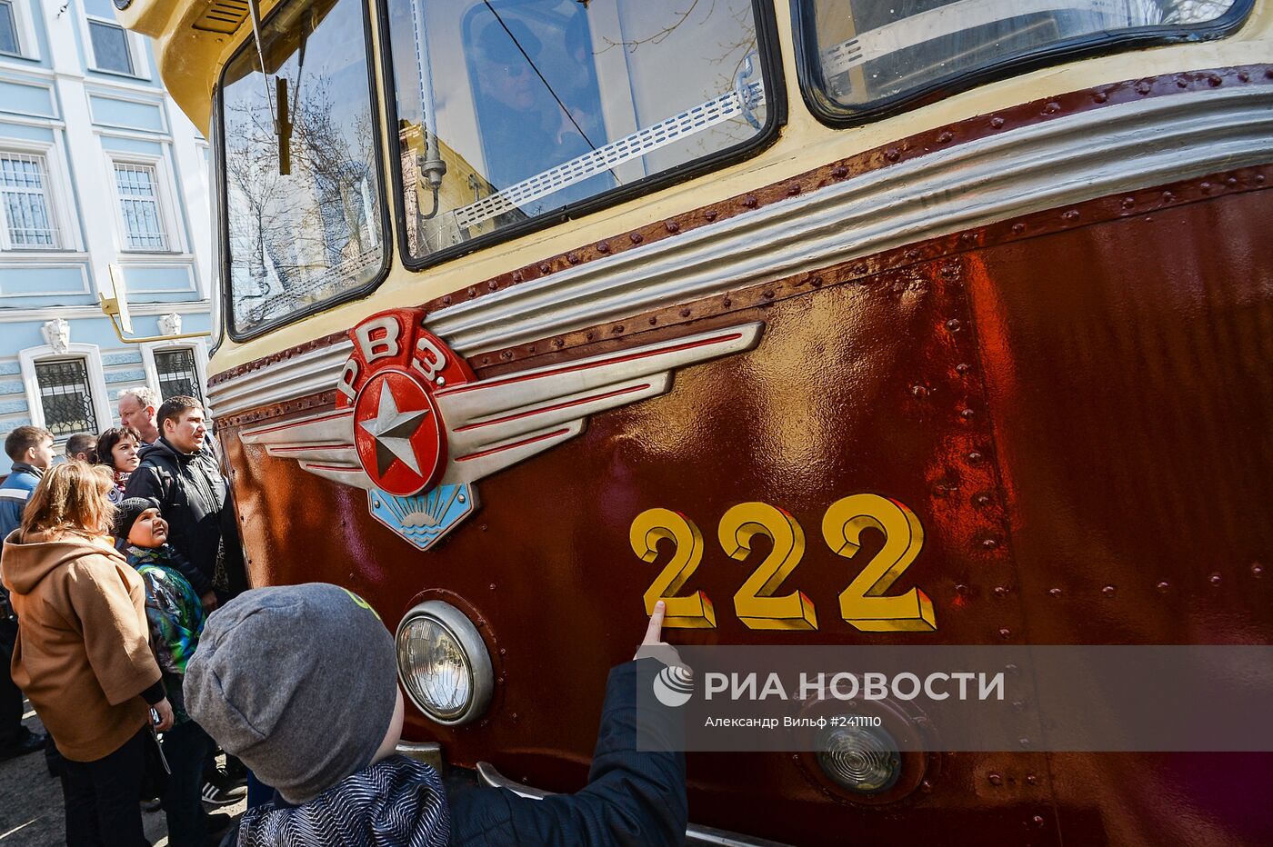 Парад в честь 115-летия московского трамвая