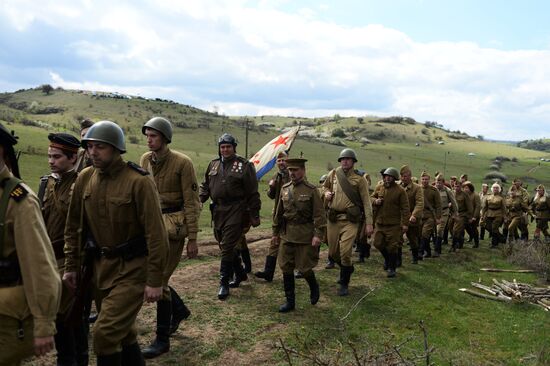 Военно-историческая реконструкция в честь 70-летия освобождения Симферополя