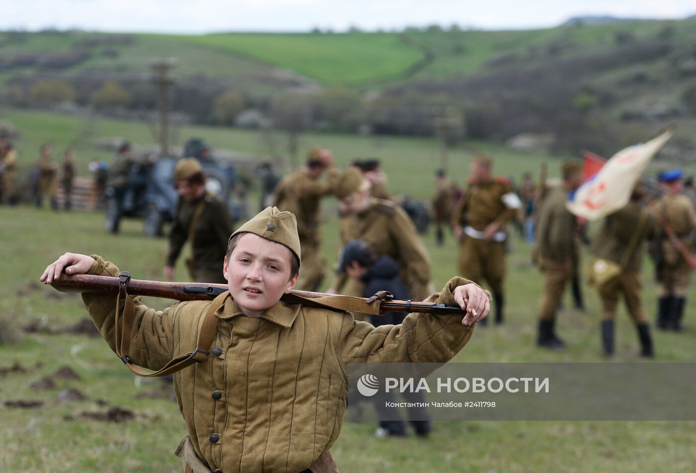 Военно-историческая реконструкция в честь 70-летия освобождения Симферополя