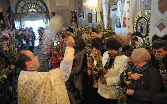 Вербное воскресенье во Львовской области