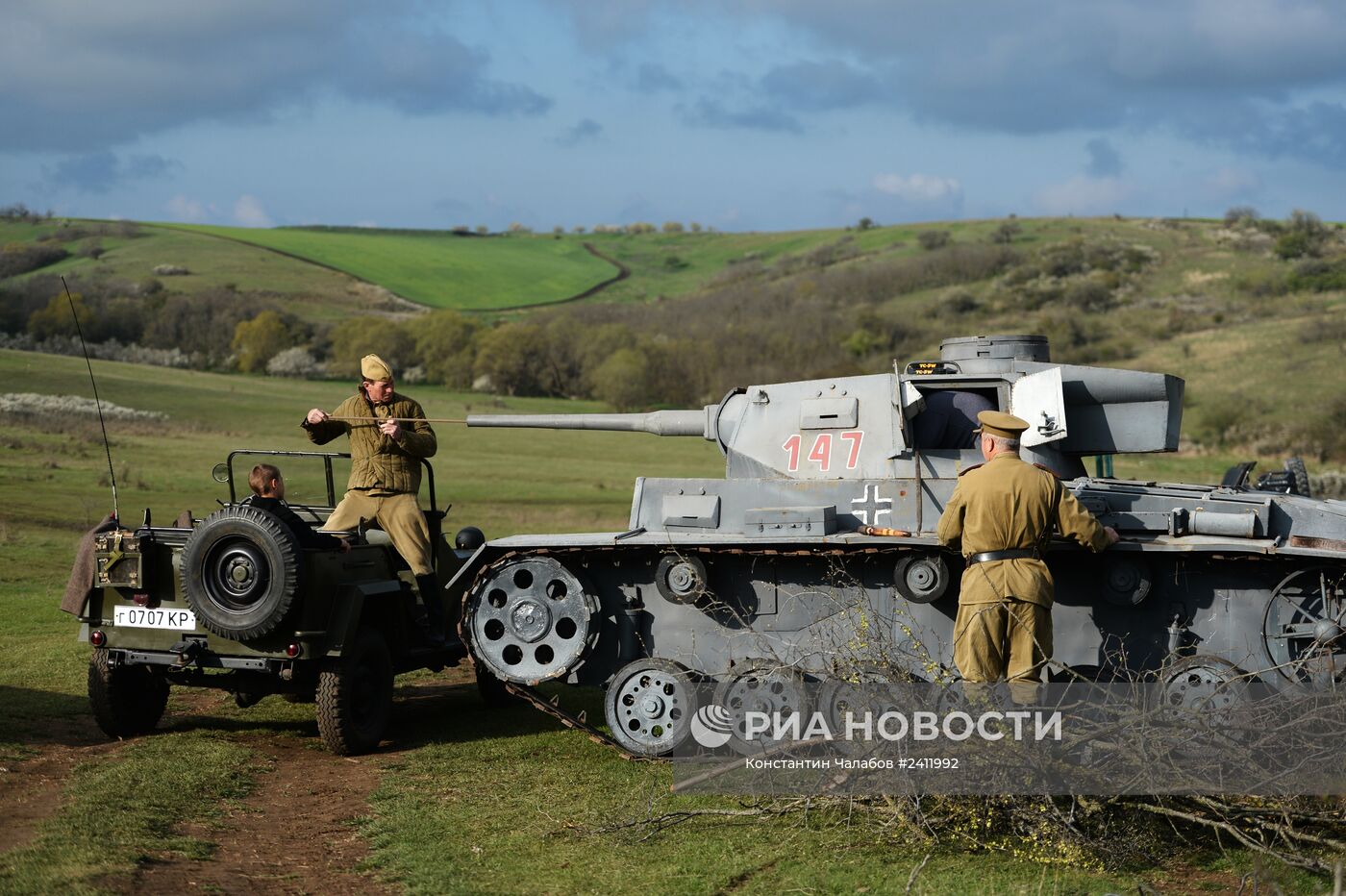 Военно-историческая реконструкция в честь 70-летия освобождения Симферополя
