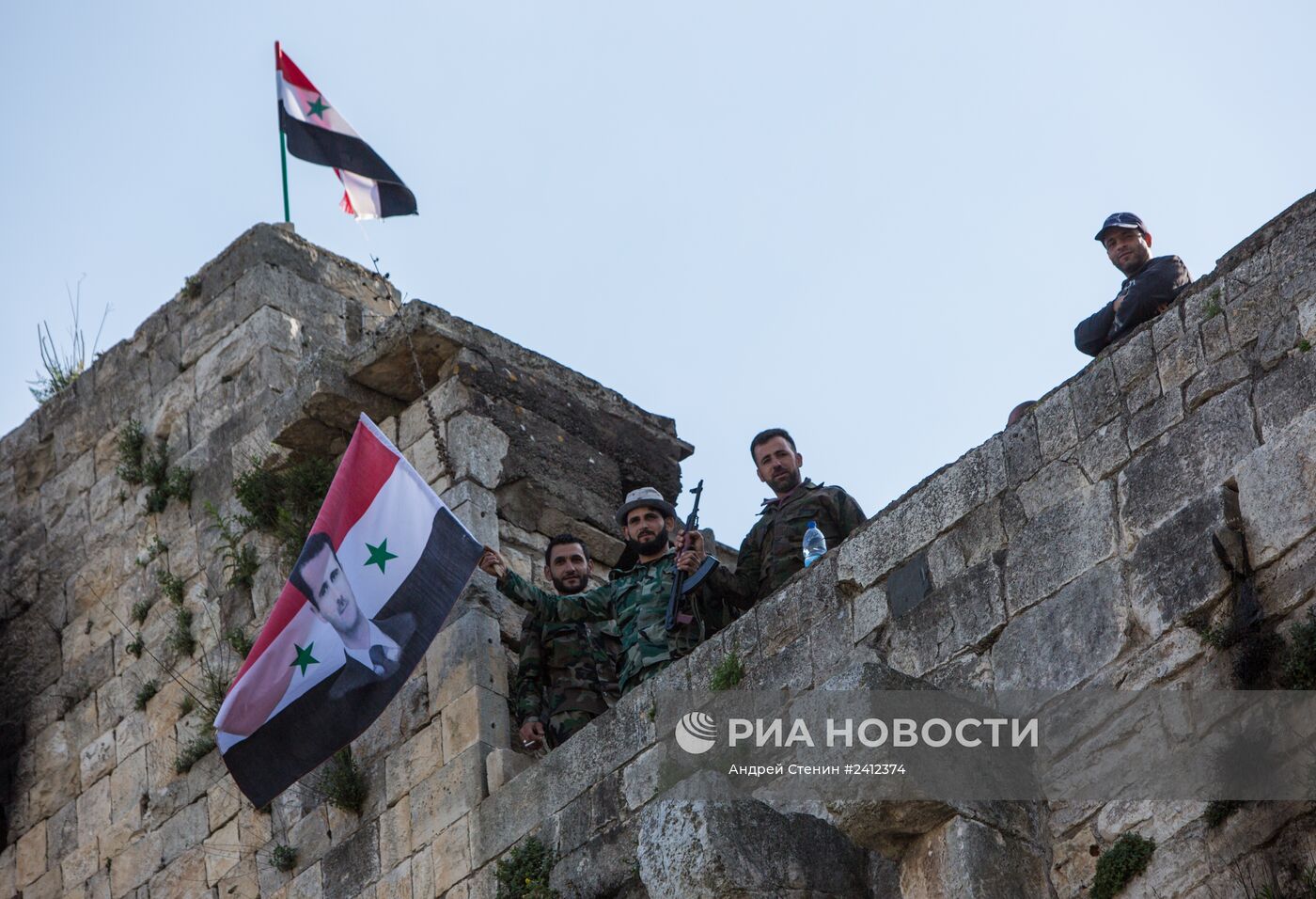 Освобожденная от боевиков крепость Крак де Шевалье в Сирии