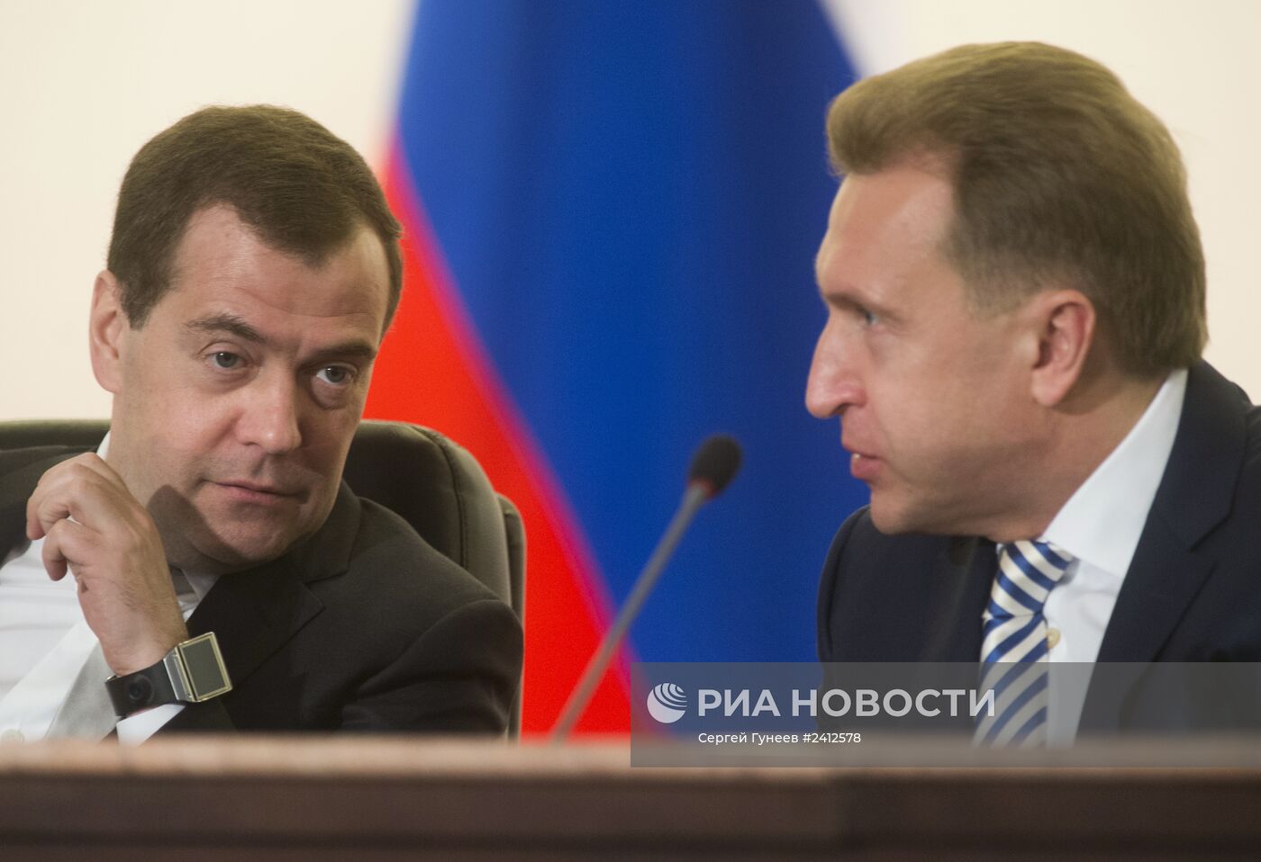 Д.Медведев на расширенной коллегии министерства финансов РФ.