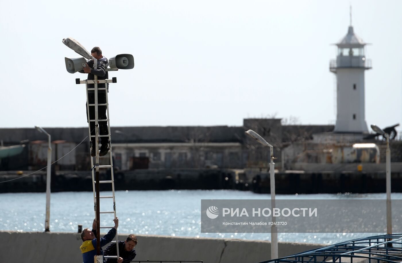 Подготовка к курортному сезону в Ялте
