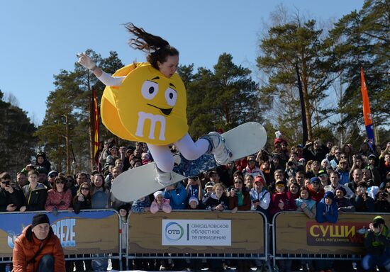 Соревнования Red Bull Jump & Freeze в Екатеринбурге