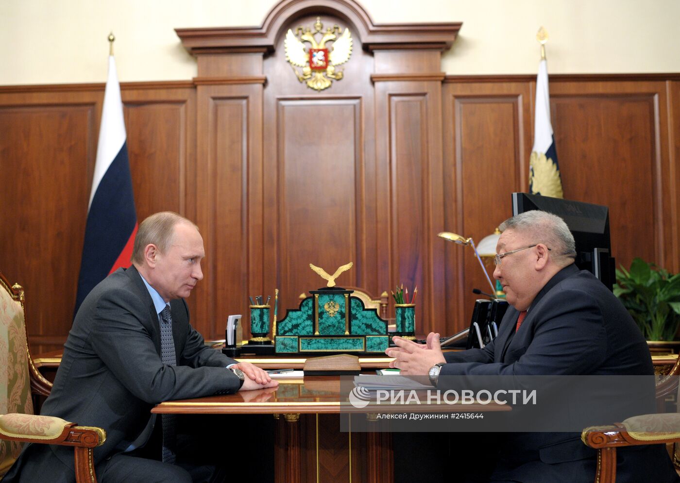 В.Путин встретился с Е.Борисовым