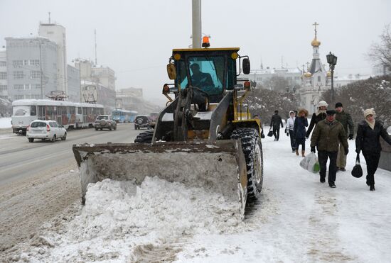 Последствия метели в Екатеринбурге