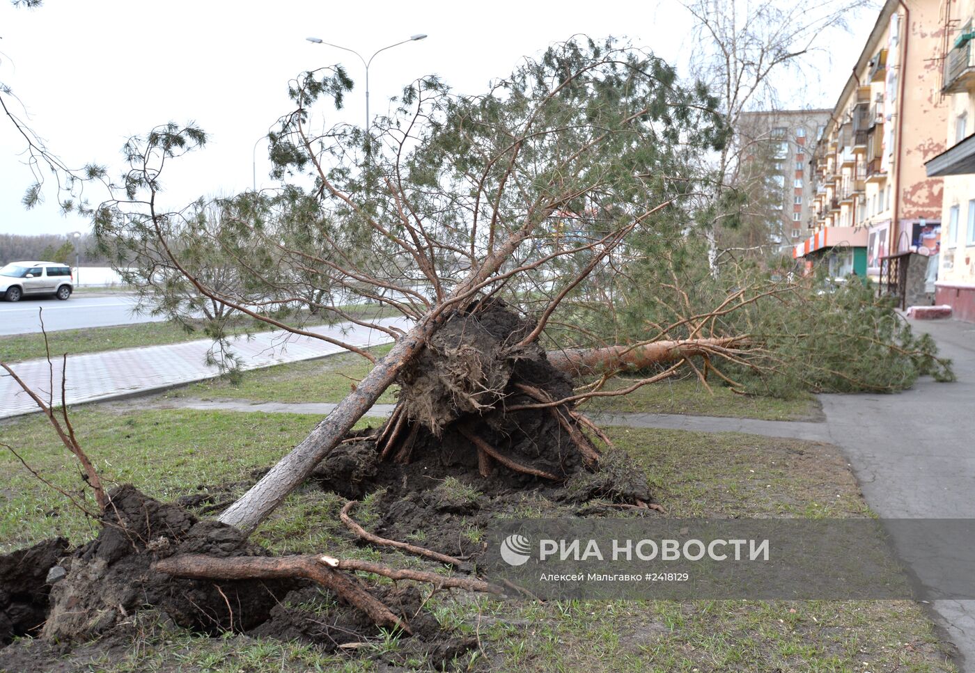 Последствия урагана в Омске