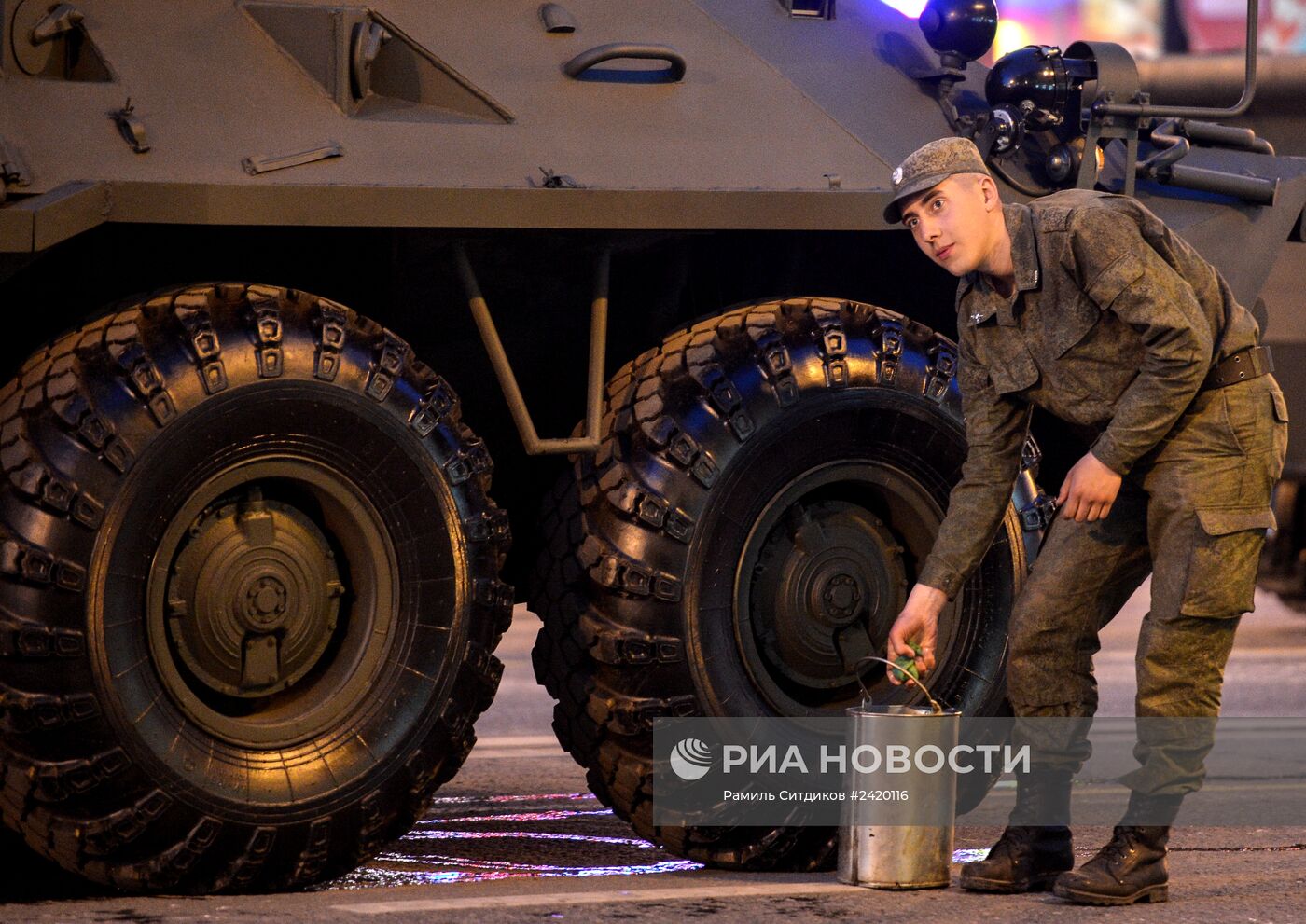 Репетиция военного парада на Красной площади в Москве