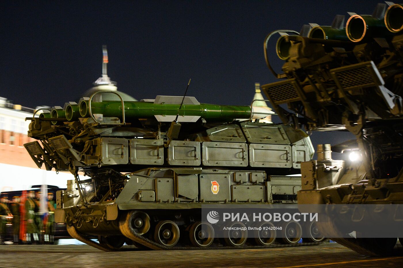 Репетиция военного парада на Красной площади в Москве