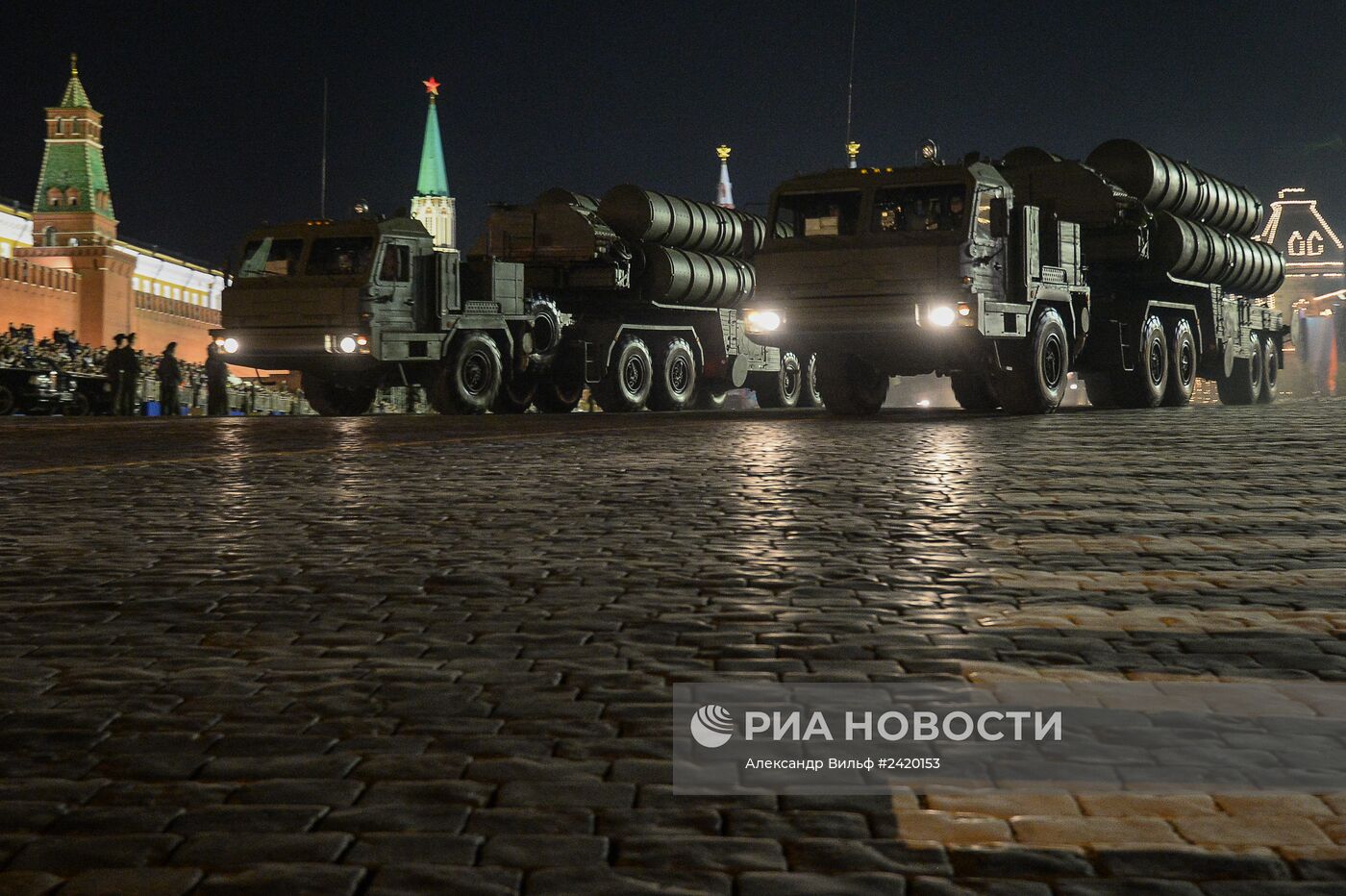 Репетиция военного парада на Красной площади в Москве